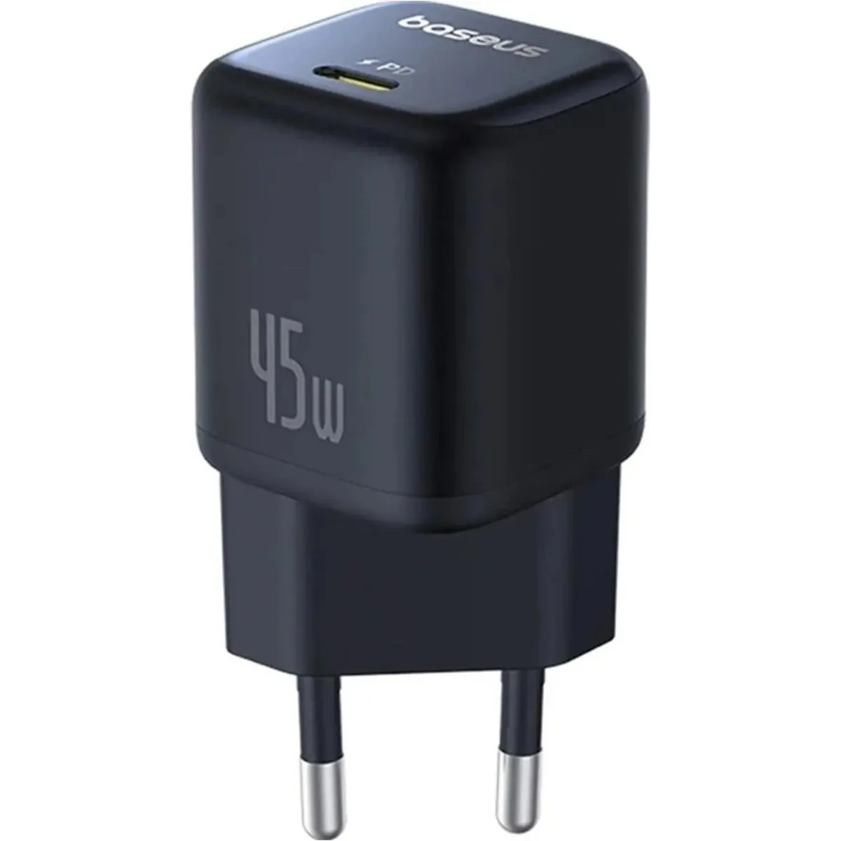 Мережевий зарядний пристрій Baseus PicoGo GaN Fast Charger 1C (1USB-C) 45W Black (P10176800123-00) - мініатюра 4