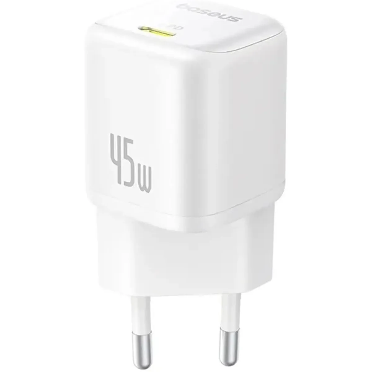 Мережевий зарядний пристрій Baseus PicoGo GaN Fast Charger 1C (1USB-C) 45W White (P10176800213-00) - мініатюра 3