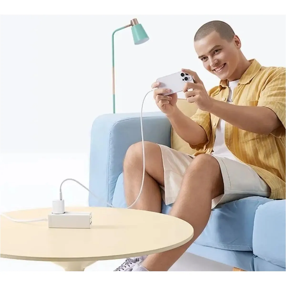 Мережевий зарядний пристрій Baseus PicoGo GaN Fast Charger 1C (1USB-C) 45W White (P10176800213-00) - мініатюра 7