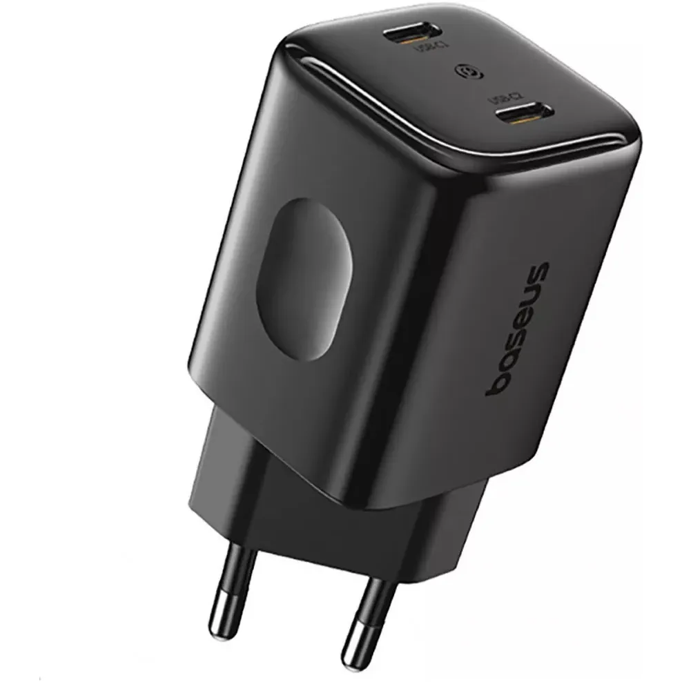 Мережевий зарядний пристрій Baseus PicoGo AN13 Fast Charger 2C (2xUSB-C) 45W Black (E0121F00) - зображення 1