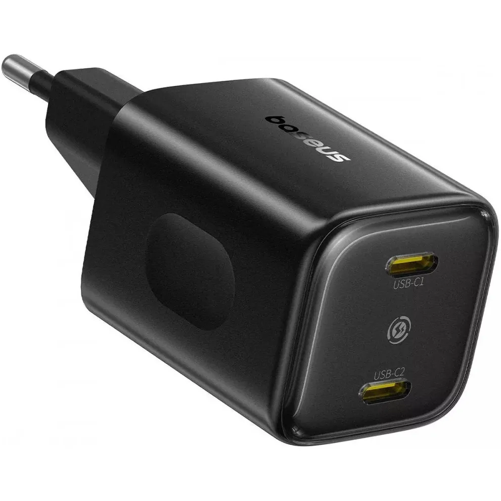 Мережевий зарядний пристрій Baseus PicoGo AN13 Fast Charger 2C (2xUSB-C) 45W Black (E0121F00) - мініатюра 2