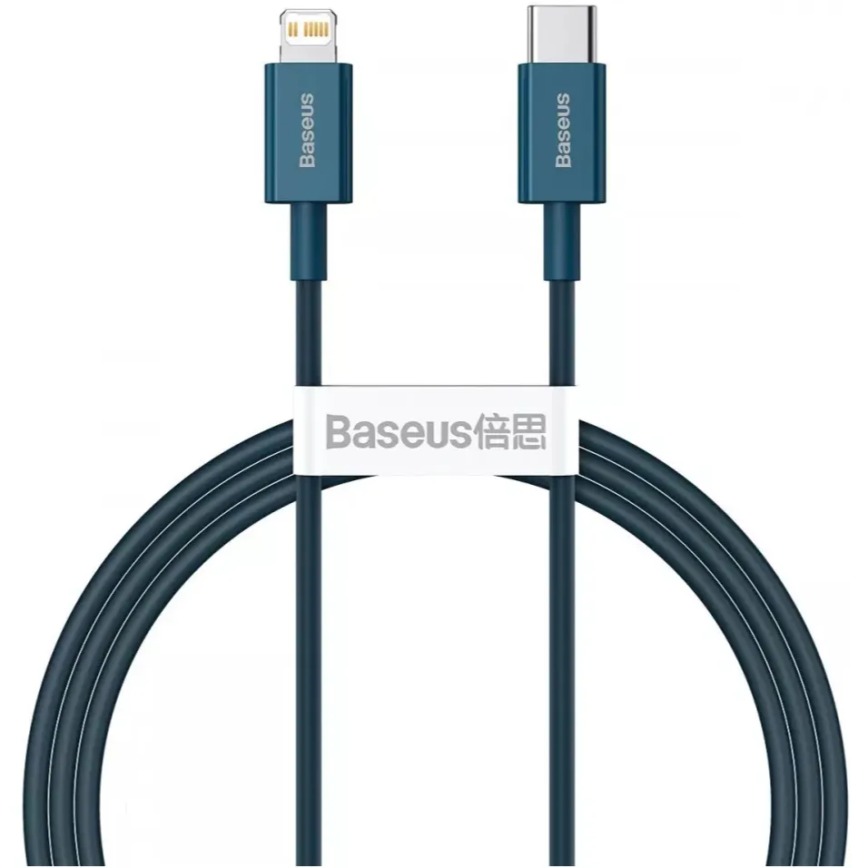 Кабель Baseus Superior Series Fast Charging USB Type-C - Lightning (M/M), 20W, 1 м, Blue (CATLYS-A03) - зображення 1