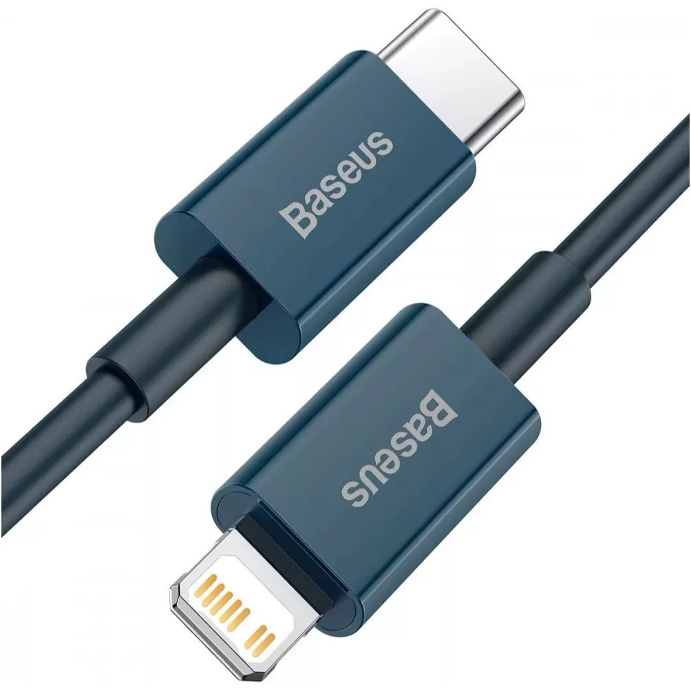 Кабель Baseus Superior Series Fast Charging USB Type-C - Lightning (M/M), 20W, 1 м, Blue (CATLYS-A03) - мініатюра 2