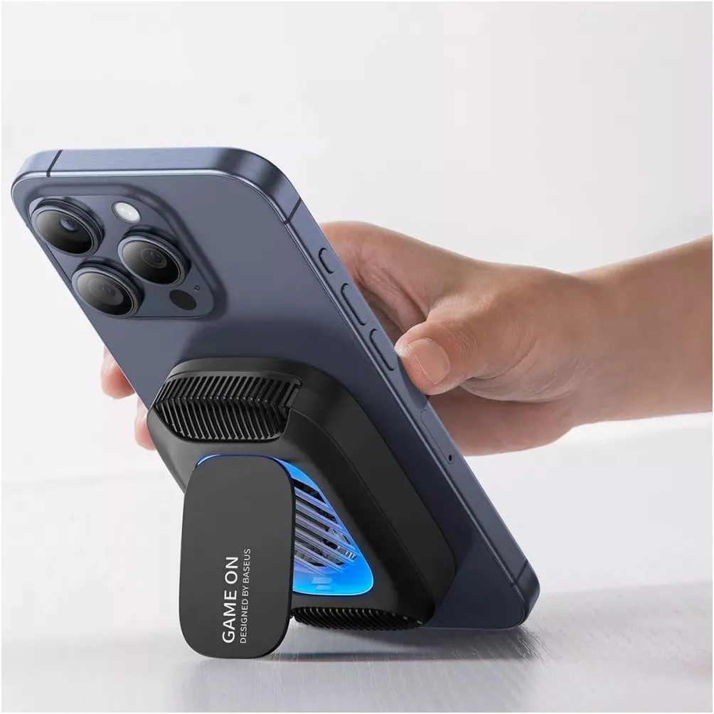 Бездротовий зарядний пристрій Baseus MagPro II Series Ultra-Thin Magnetic Phone Cooler 15W Black (B10572900121-00) + кабель USB Type-C 1 м - мініатюра 5