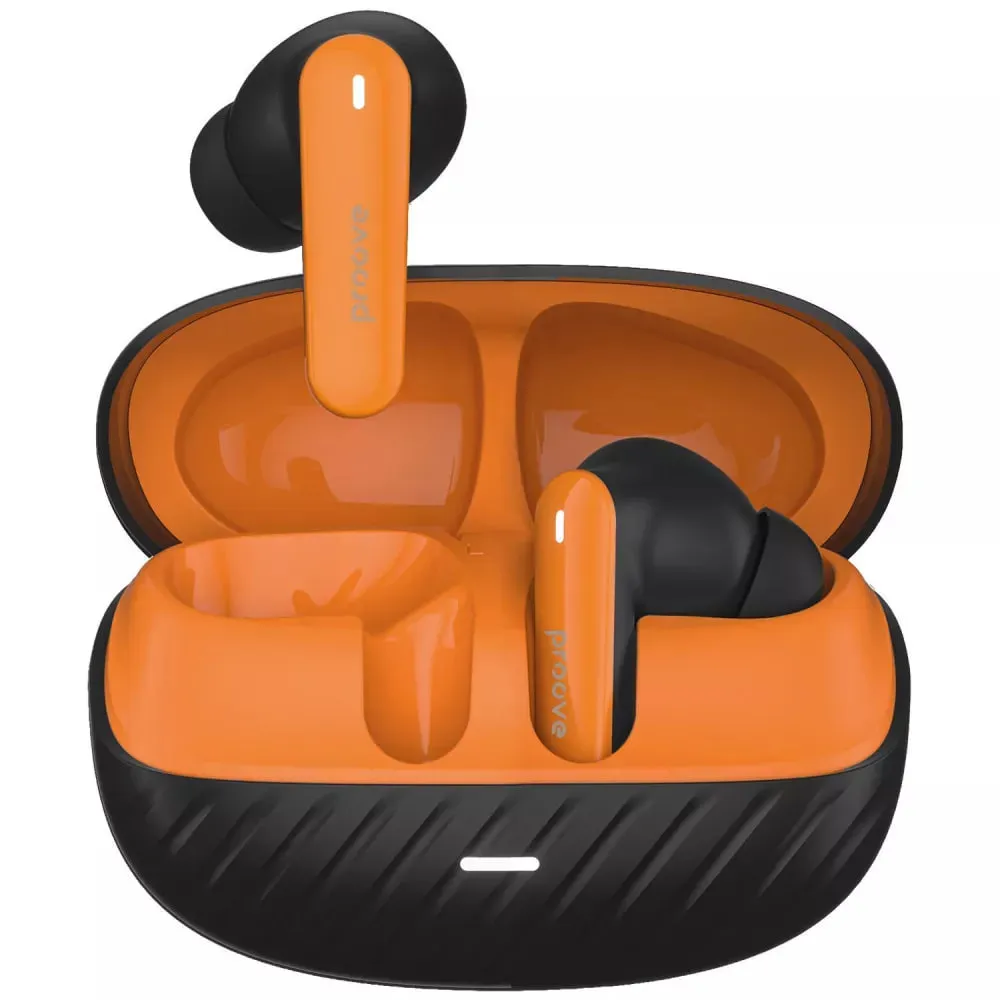 Bluetooth-гарнітура Proove Blitz II TWS With Hybrid ANC (APP) Black Orange (TWBL2001AP20) - мініатюра 2