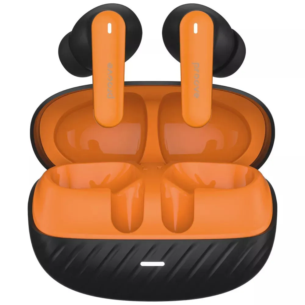 Bluetooth-гарнітура Proove Blitz II TWS With Hybrid ANC (APP) Black Orange (TWBL2001AP20) - мініатюра 3