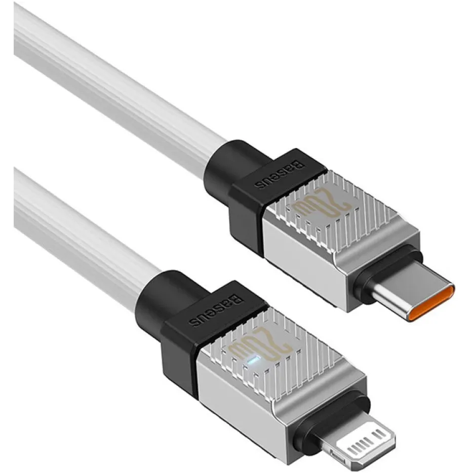 Кабель Baseus CoolPlay Series Fast Charging USB Type-C - Lightning (M/M), 20W, 1 м, White (CAKW000002) - мініатюра 2