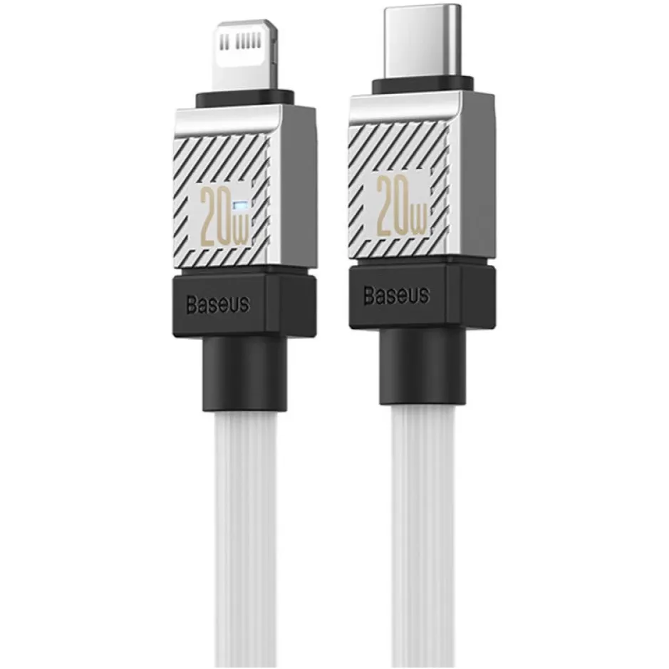 Кабель Baseus CoolPlay Series Fast Charging USB Type-C - Lightning (M/M), 20W, 1 м, White (CAKW000002) - мініатюра 3
