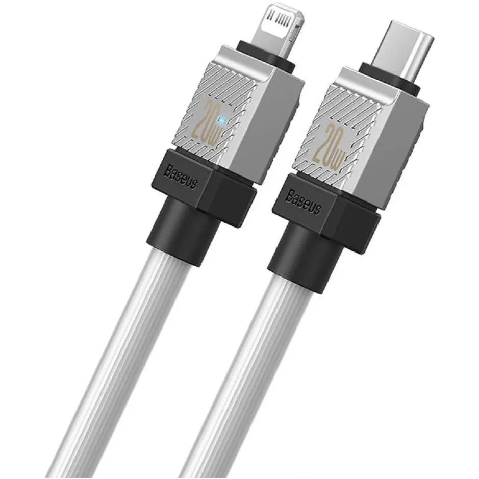 Кабель Baseus CoolPlay Series Fast Charging USB Type-C - Lightning (M/M), 20W, 1 м, White (CAKW000002) - мініатюра 5