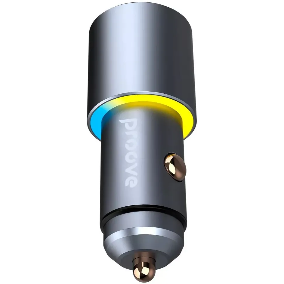 Автомобільний зарядний пристрій Proove Double Energy 50W (2xUSB-C) Metal Gray (ACDE50022206) - мініатюра 4