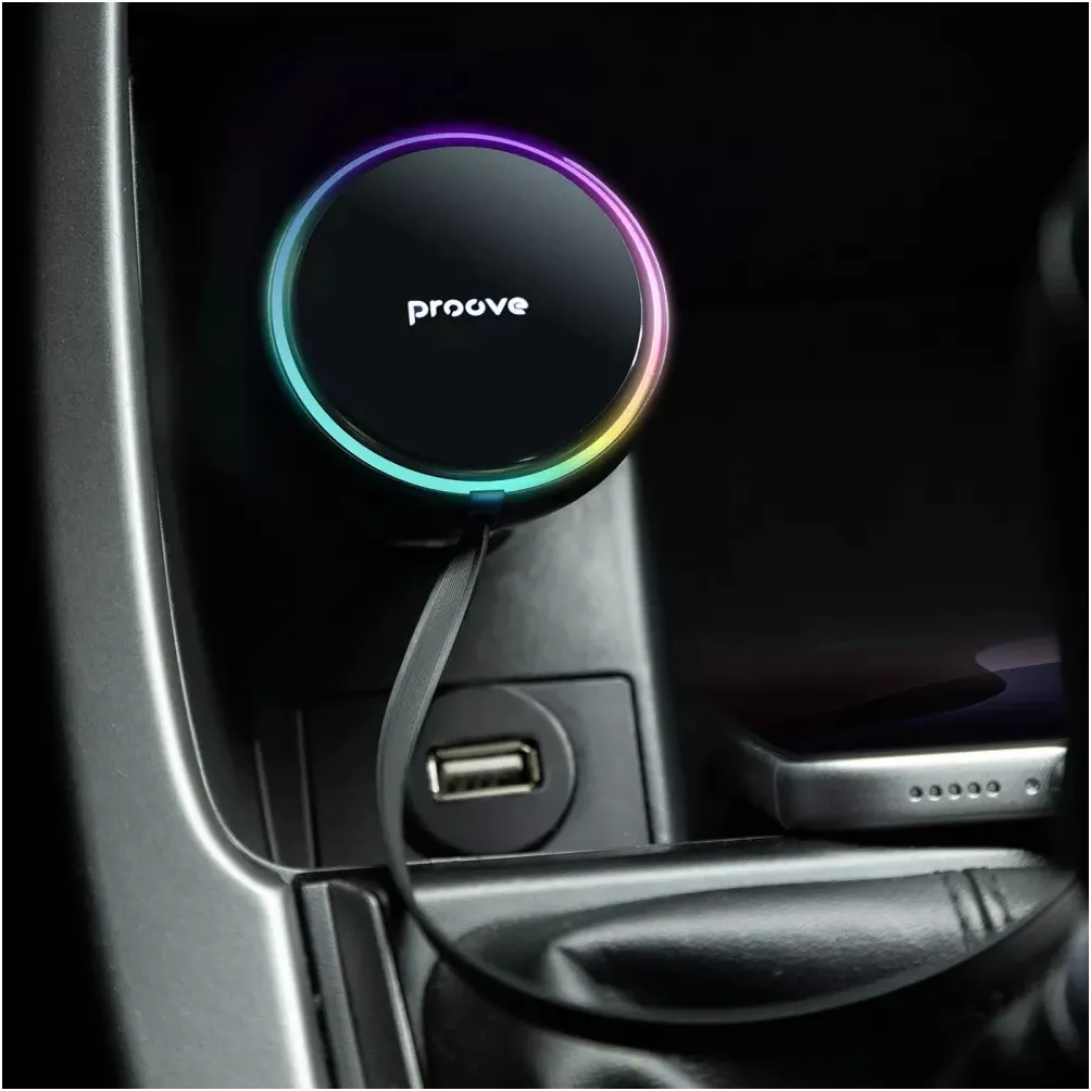 Автомобільний зарядний пристрій Proove Hammer (1USB, 1USB-C, вбудований кабель USB-C) 81W Black (CCHR81110001) - мініатюра 5