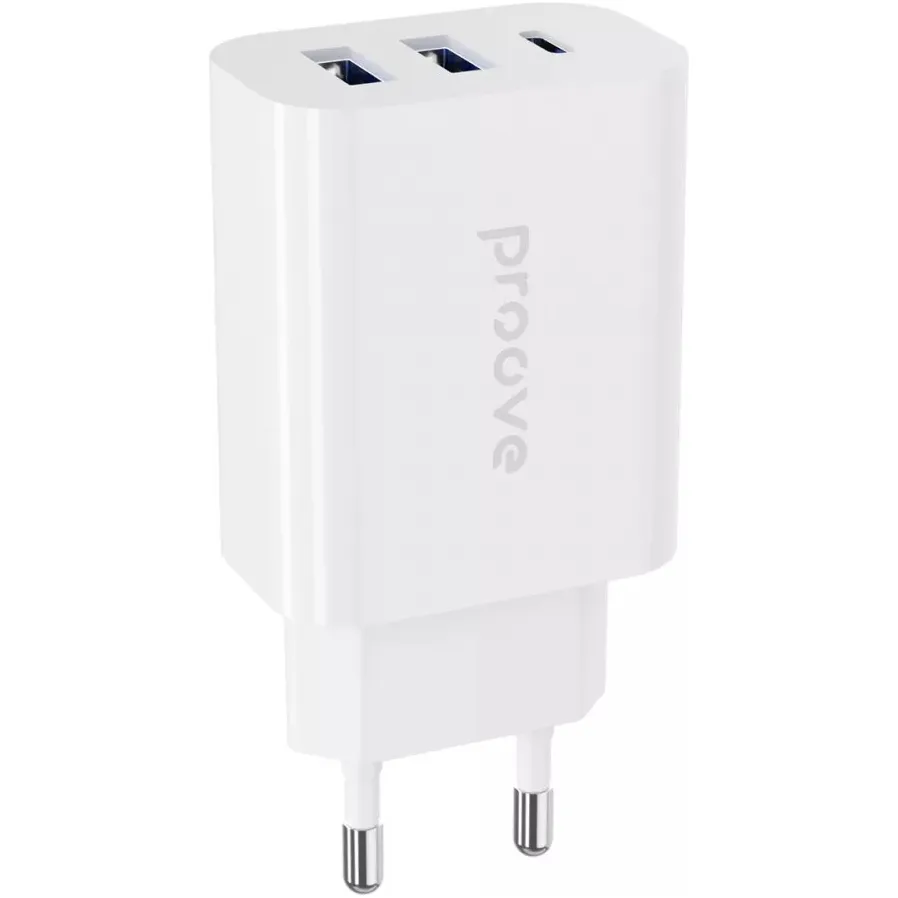 Мережевий зарядний пристрій Proove Rapid (2USB, 1USB-C) 30W White (WCRP30210002) - мініатюра 2