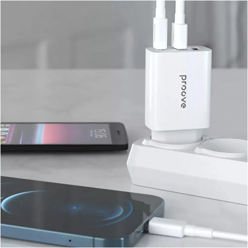 Мережевий зарядний пристрій Proove Rapid (2USB, 1USB-C) 30W White (WCRP30210002) - мініатюра 5