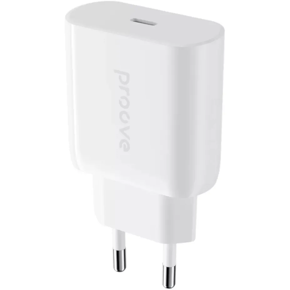 Мережевий зарядний пристрій Proove Rapid (1USB-C) 20W White (WCRP20000102) - зображення 1