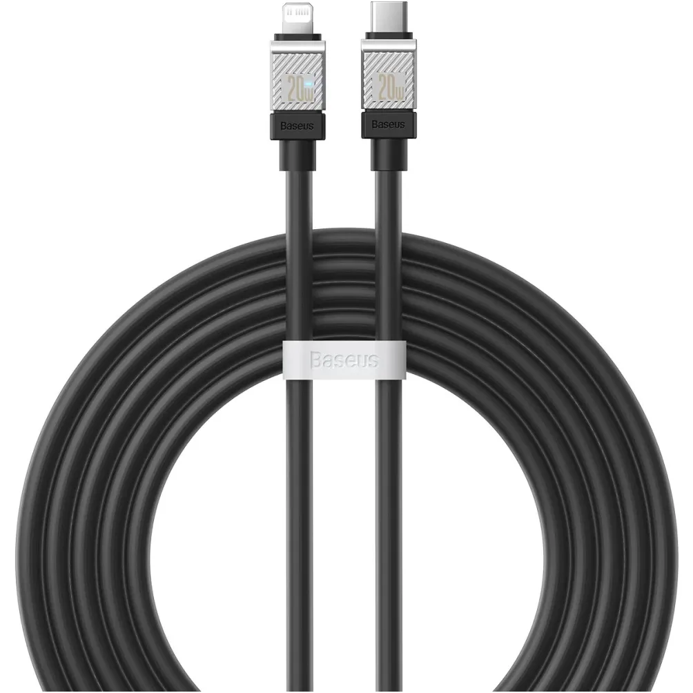 Кабель Baseus CoolPlay Series Fast Charging USB Type-C - Lightning (M/M), 20W, 2 м, Black (CAKW000101) - зображення 1
