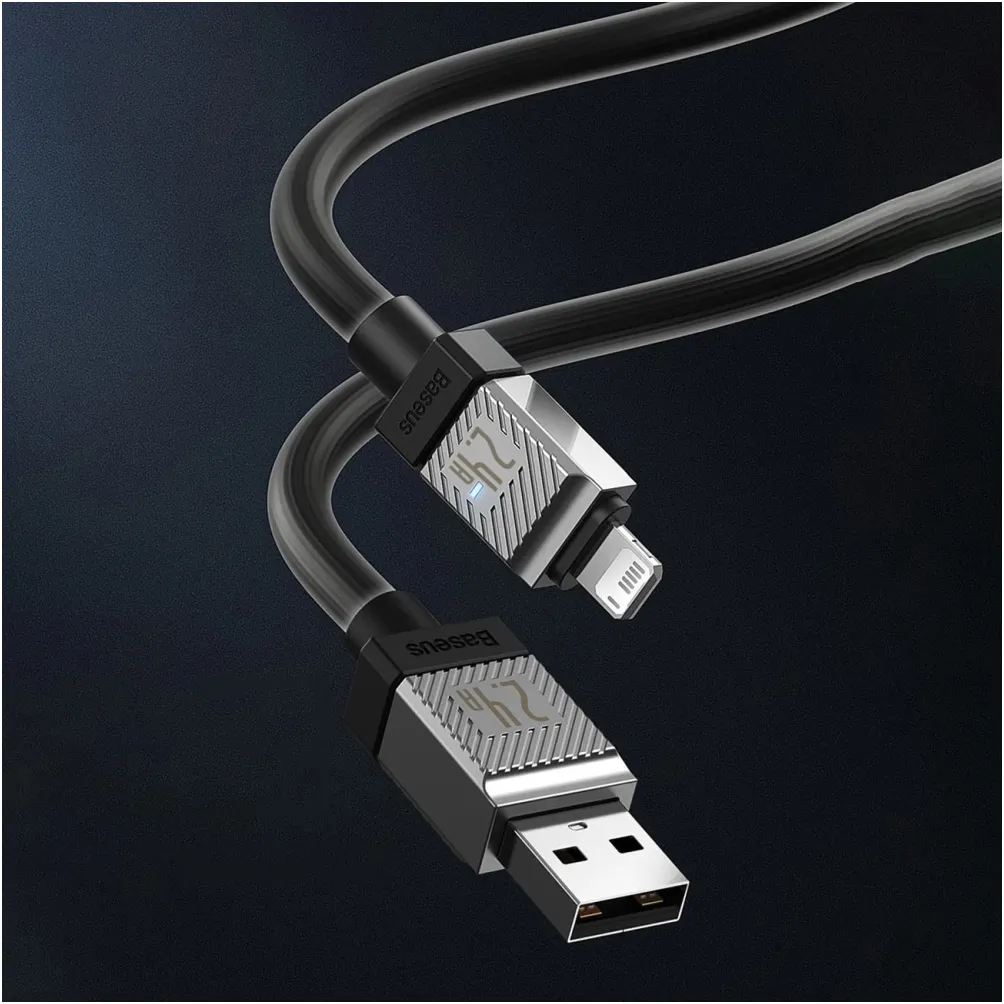 Кабель Baseus CoolPlay Series Fast Charging USB Type-C - Lightning (M/M), 20W, 2 м, Black (CAKW000101) - мініатюра 3
