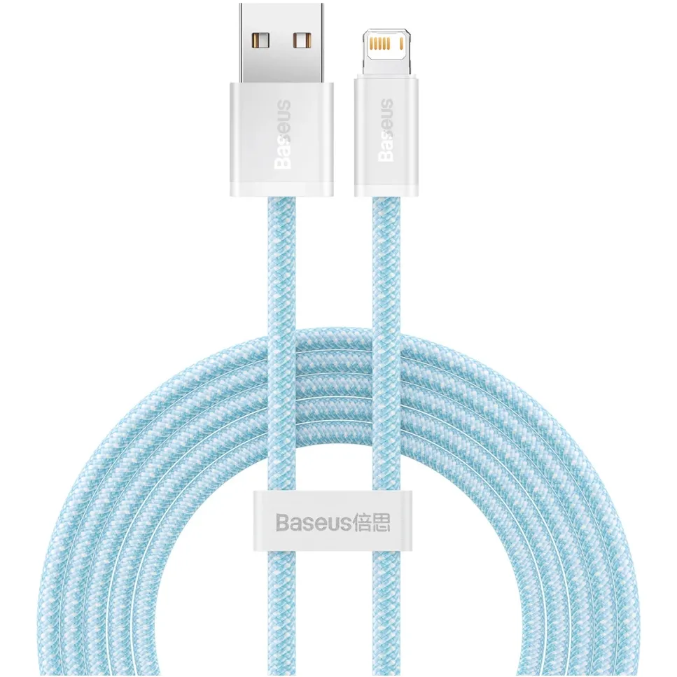 Кабель Baseus Dynamic Series Fast Charging USB Type-A - Lightning (M/M), 2.4A, 1 м, Blue (CALD000403) - зображення 1