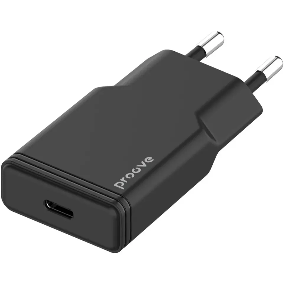 Мережевий зарядний пристрій Proove Slender (1USB-C) 20W Black (WCSS20010001) - мініатюра 3