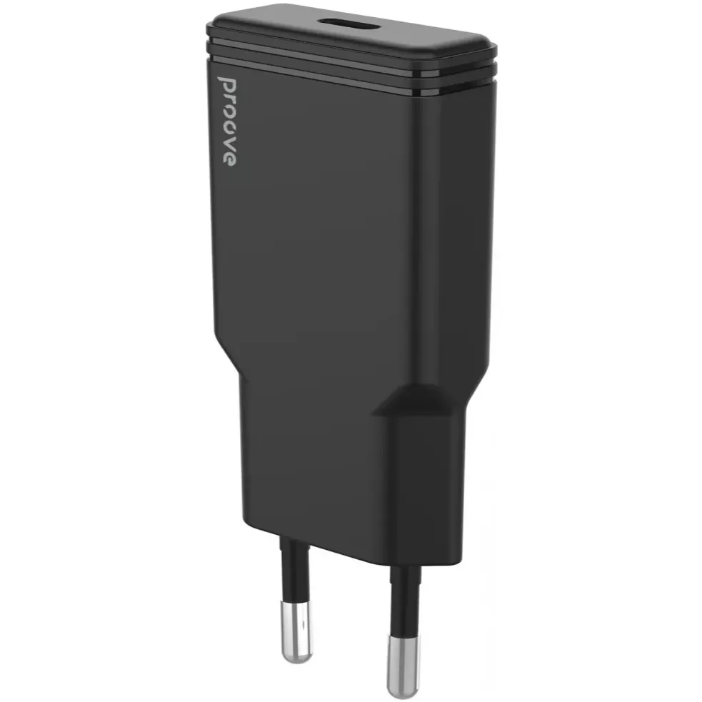 Мережевий зарядний пристрій Proove Slender (1USB-C) 20W Black (WCSS20010001) - мініатюра 4