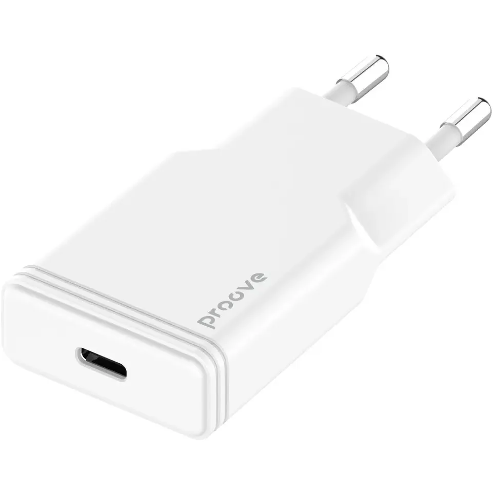 Мережевий зарядний пристрій Proove Slender (1USB-C) 20W White (WCSS20010002) - мініатюра 3