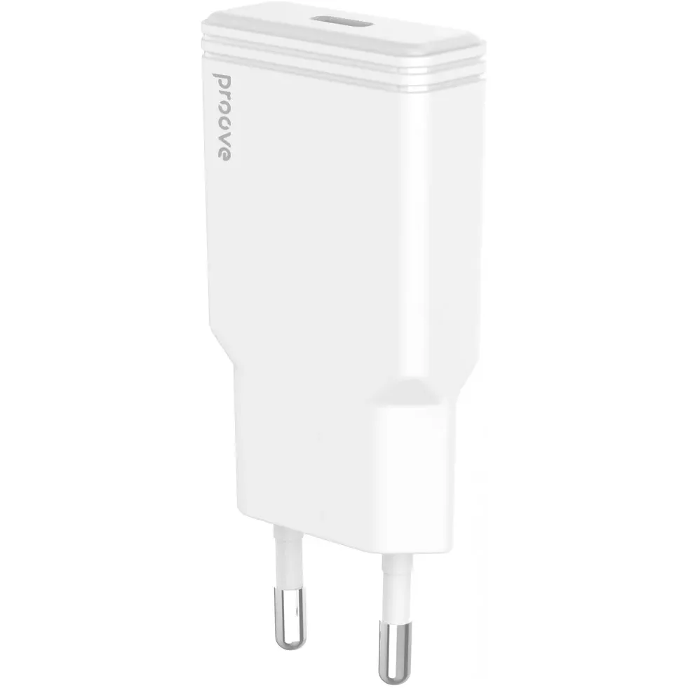Мережевий зарядний пристрій Proove Slender (1USB-C) 20W White (WCSS20010002) - мініатюра 4