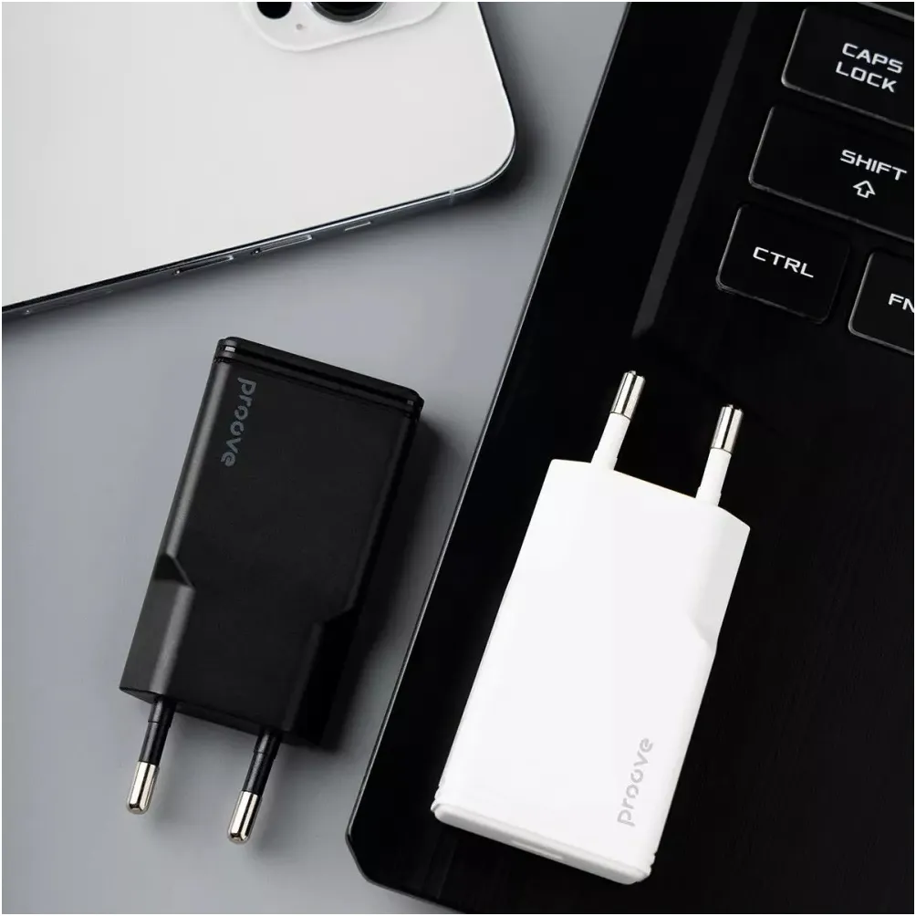 Мережевий зарядний пристрій Proove Slender (1USB-C, 1USB) 30W White (WCSL30110002) - мініатюра 2