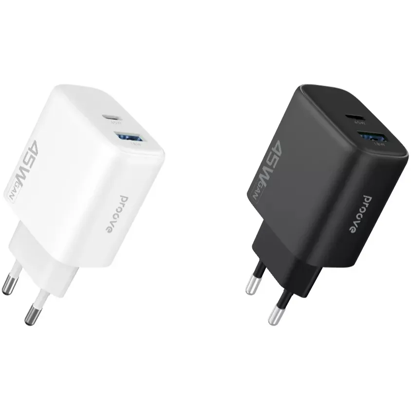 Мережевий зарядний пристрій Proove Silicone Power 2 (1USB-C, 1USB) 45W White (WCSP24110002) - мініатюра 6