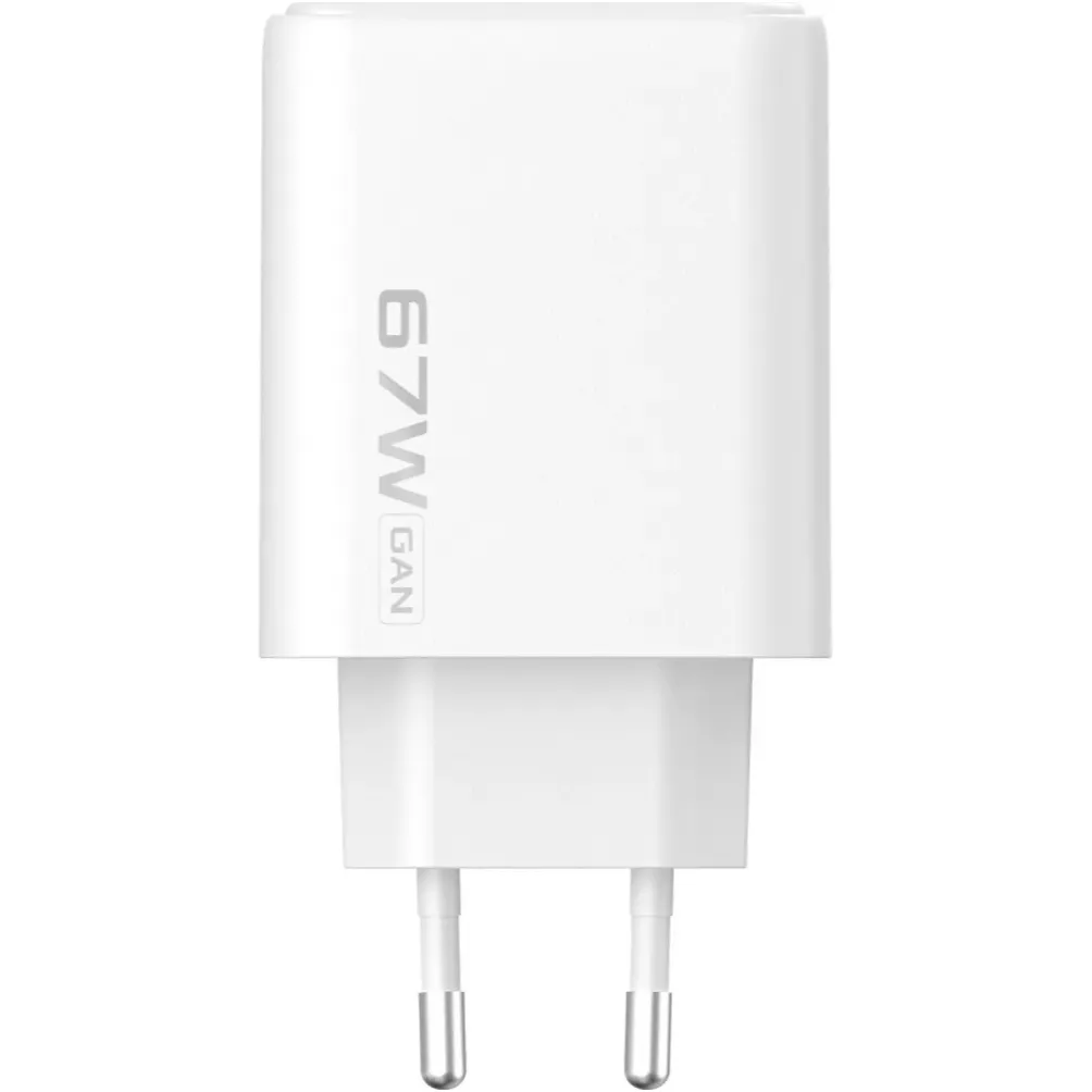 Мережевий зарядний пристрій Proove Silicone Power 2 (2xUSB-C, 1USB) 67W White (WCSP26120002) - зображення 1
