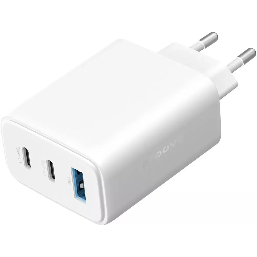 Мережевий зарядний пристрій Proove Silicone Power 2 (2xUSB-C, 1USB) 67W White (WCSP26120002) - мініатюра 4