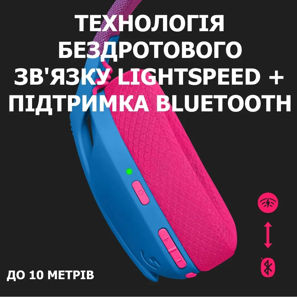 Bluetooth-гарнітура Logitech G435 Wireless Blue (981-001062) - мініатюра 12