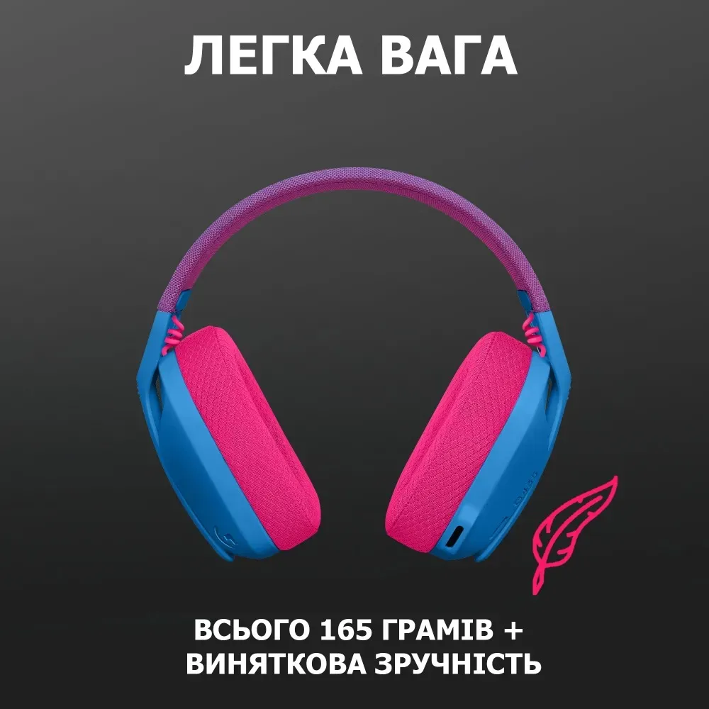 Bluetooth-гарнітура Logitech G435 Wireless Blue (981-001062) - мініатюра 9