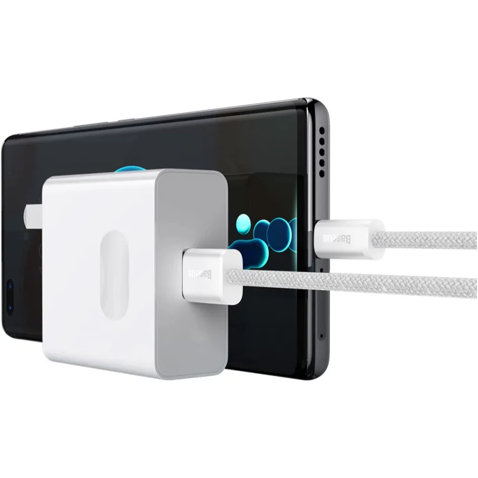 Кабель Baseus Dynamic Series Fast Charging USB Type-A - USB Type-C (M/M), 100W, 2 м, White (CALD000702) - мініатюра 5
