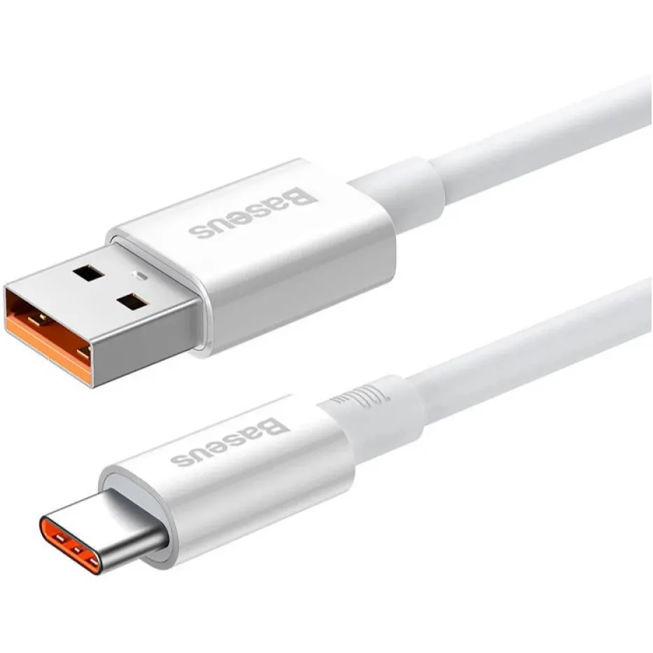 Кабель Baseus Superior Series Fast Charging Data USB Type-A - USB Type-C (M/M), 100W, 1 м, White (P10320102214-01) - мініатюра 2