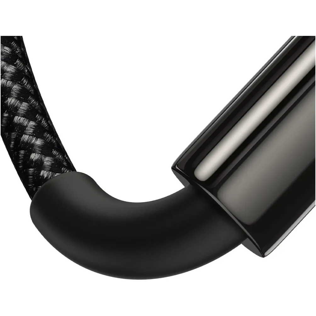 Кабель Baseus Tungsten Gold Fast Charging Data USB Type-A - USB Type-C (M/M), 100W, 1 м, Black (CAWJ000001) - мініатюра 7
