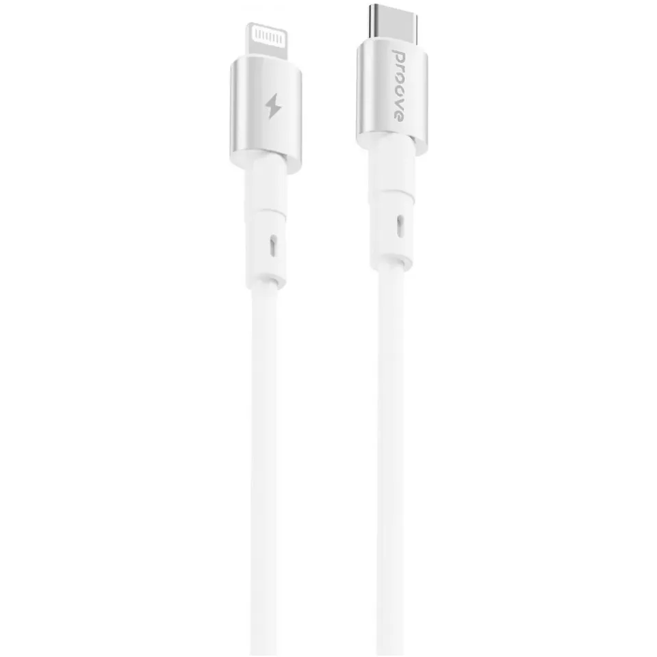 Кабель Proove Silicraft USB Type-C to Lightning 27W 1 м, White (CCSC27002102) - зображення 1