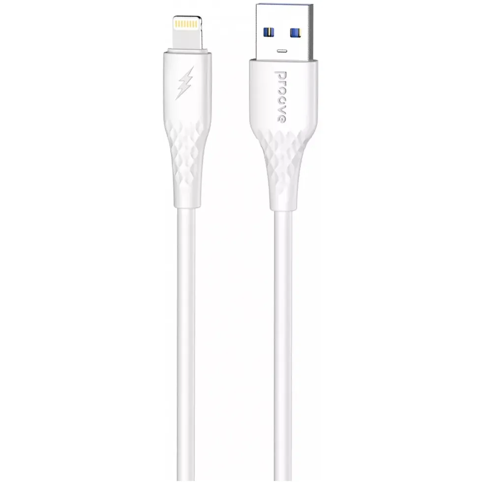 Кабель Proove GridLine USB-A to Lightning 12W 1 м, White (CCGL12001102) - зображення 1