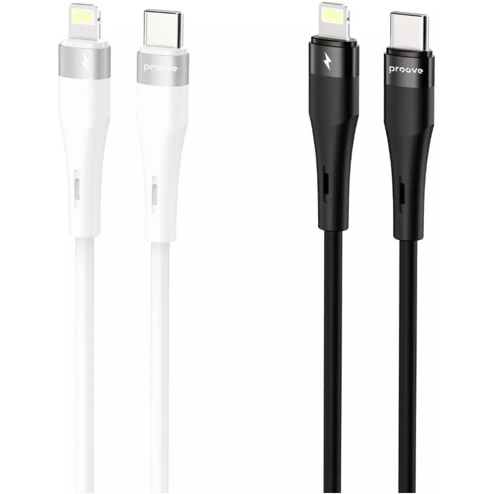 Кабель Proove Light Silicone Plus USB Type-C to Lightning 27W 1 м, White (CCLS27002102) - мініатюра 2