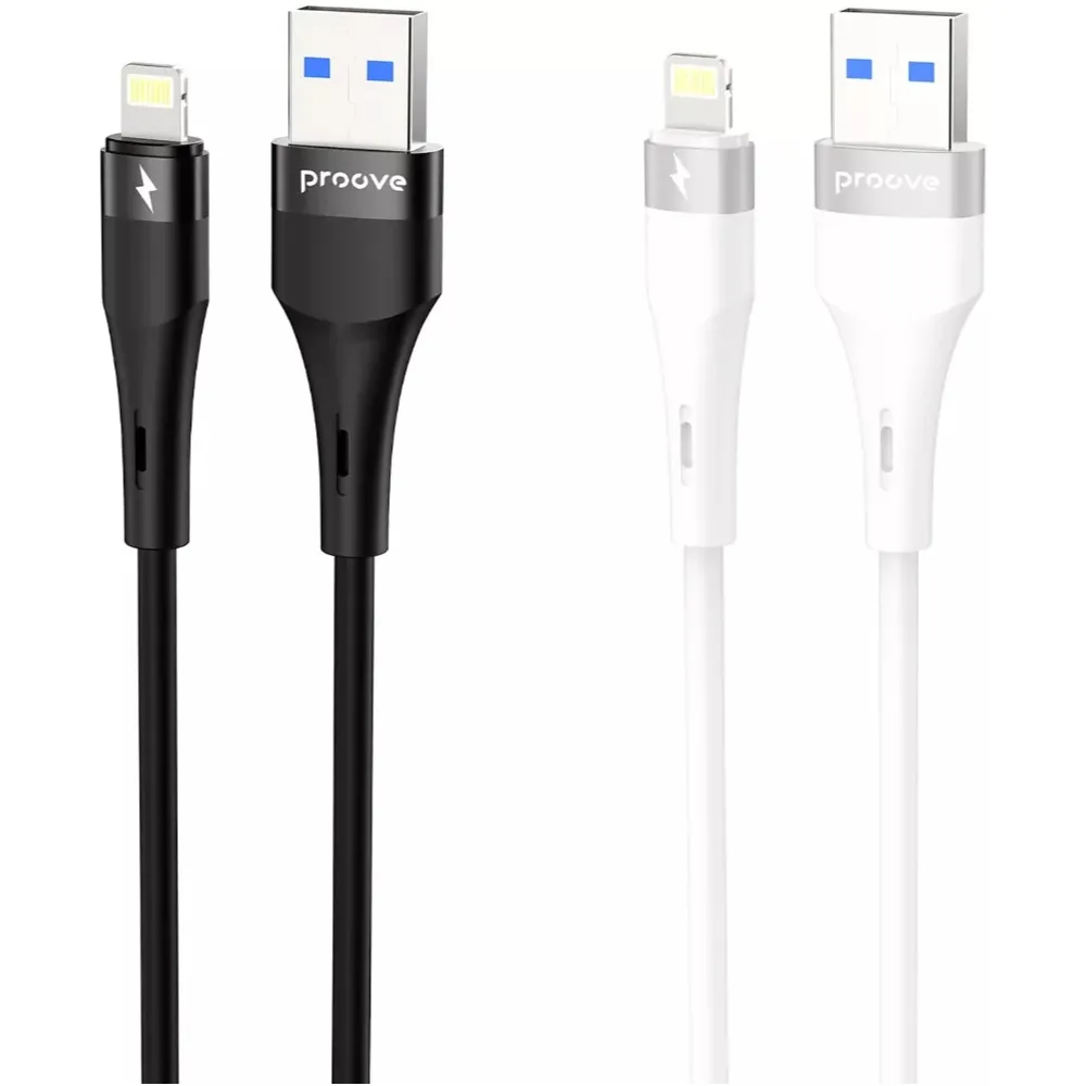 Кабель Proove Light Silicone Plus USB-A to Lightning 12W 1 м, Black (CCLS12001101) - мініатюра 2