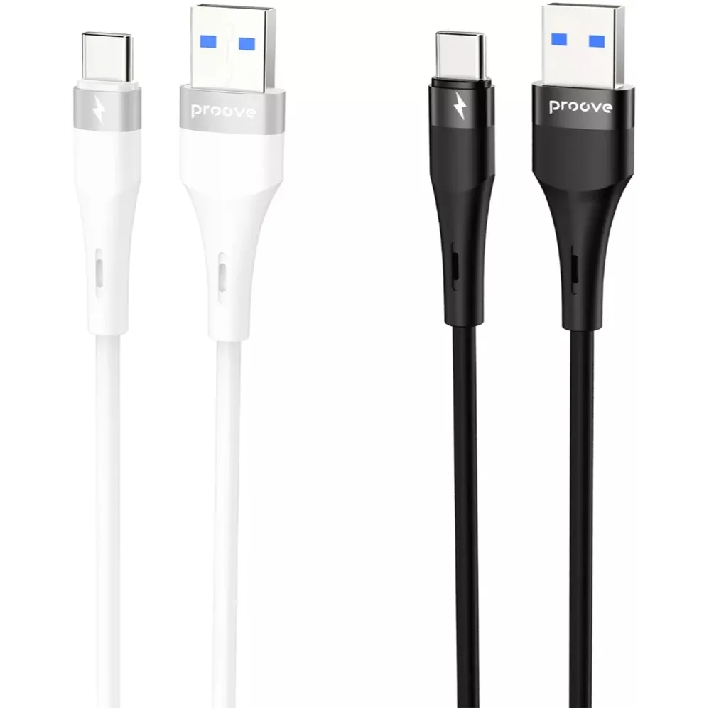 Кабель Proove Light Silicone Plus USB-A to USB Type-C 60W 1 м, White (CCLS15001202) - мініатюра 2