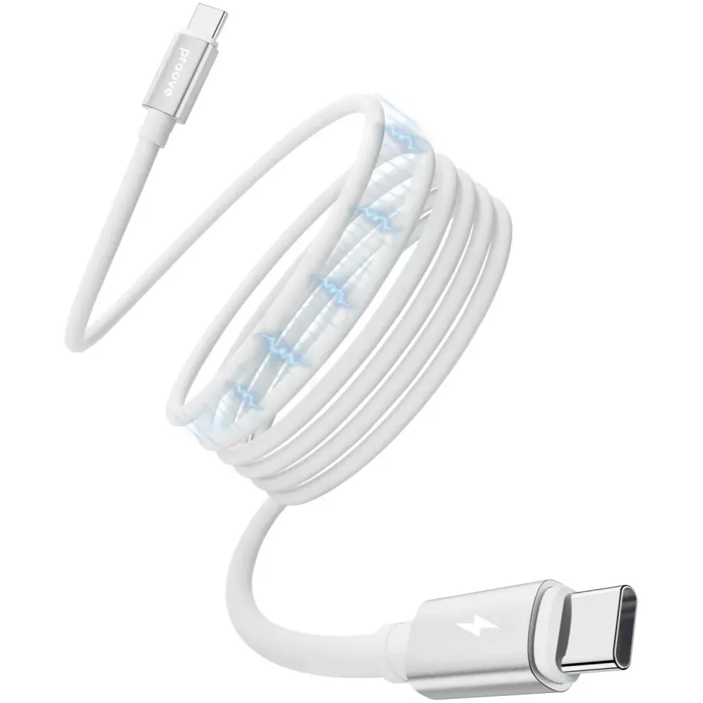 Кабель Proove Magneto USB Type-C to USB Type-C 60W 1 м, White (CCMA60002202) - мініатюра 3