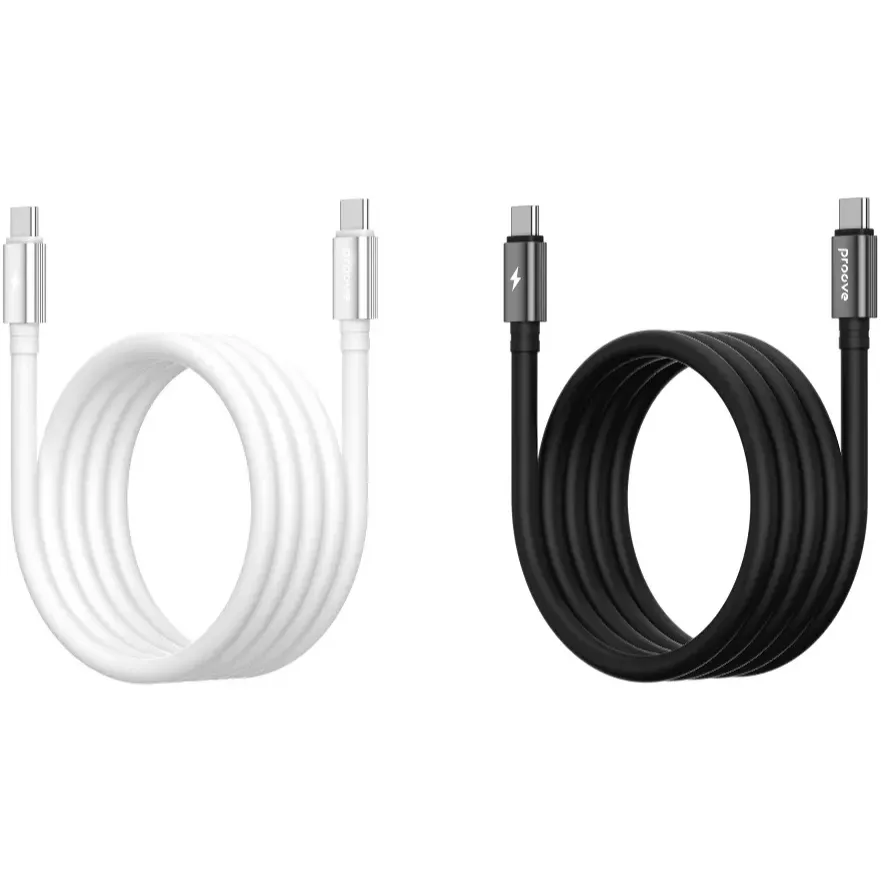 Кабель Proove Magneto USB Type-C to USB Type-C 60W 1 м, White (CCMA60002202) - мініатюра 5