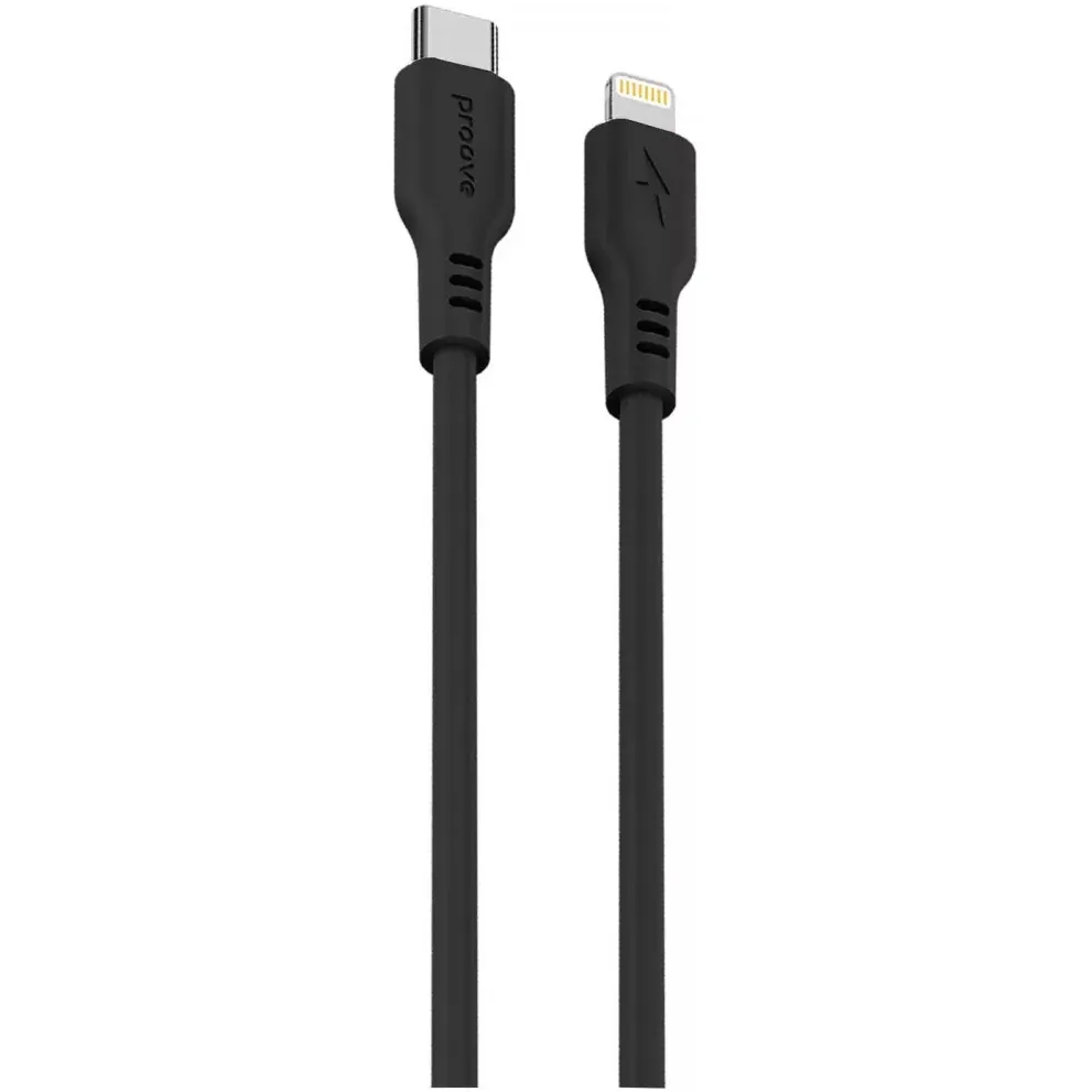 Кабель Proove Rebirth USB Type-C to Lightning 27W 1 м, Black (CCRE60002101) - зображення 1