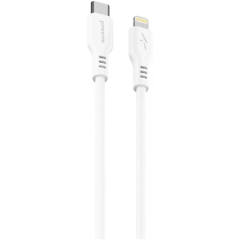 Кабель Proove Rebirth USB Type-C to Lightning 27W 1 м, White (CCRE27002102) - зображення 1