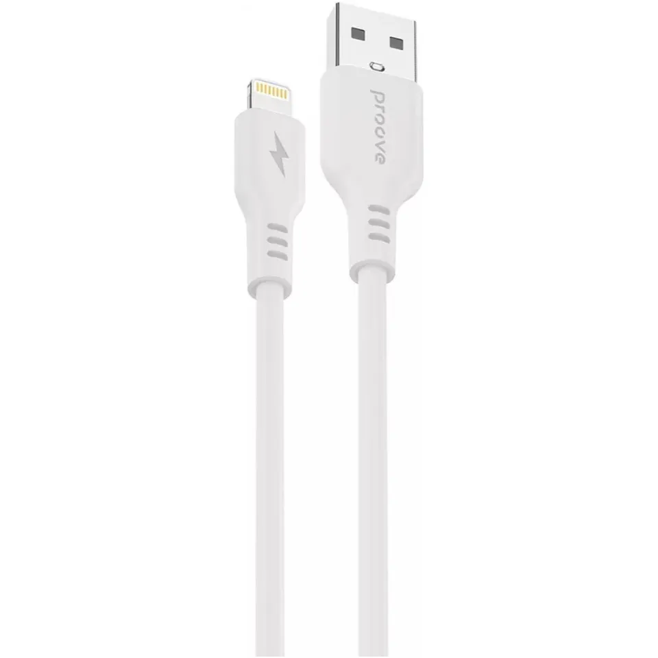 Кабель Proove Rebirth USB-A to Lightning 12W 1 м, White (CCRE60001102) - зображення 1