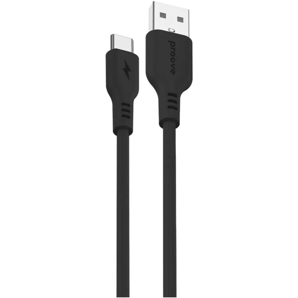 Кабель Proove Rebirth USB-A to USB Type-C 12W 1 м, Black (CCRE60001201) - зображення 1