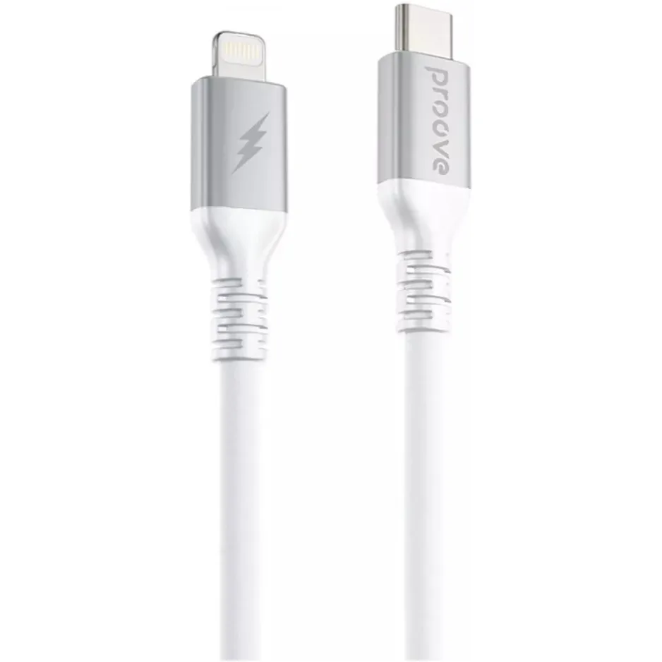 Кабель Proove ReGen Silicone USB Type-C to Lightning 27W 2 м, White (CCRS60002122) - зображення 1
