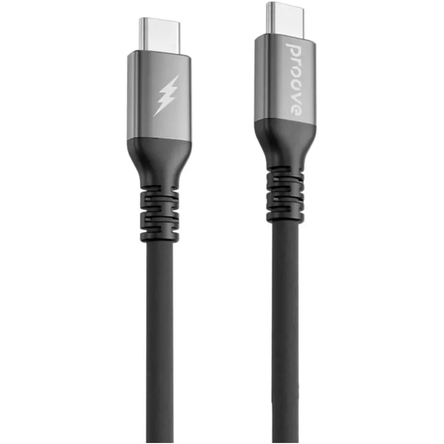 Кабель Proove ReGen Silicone USB Type-C to USB Type-C 60W 2 м, Black (CCRS60002221) - зображення 1