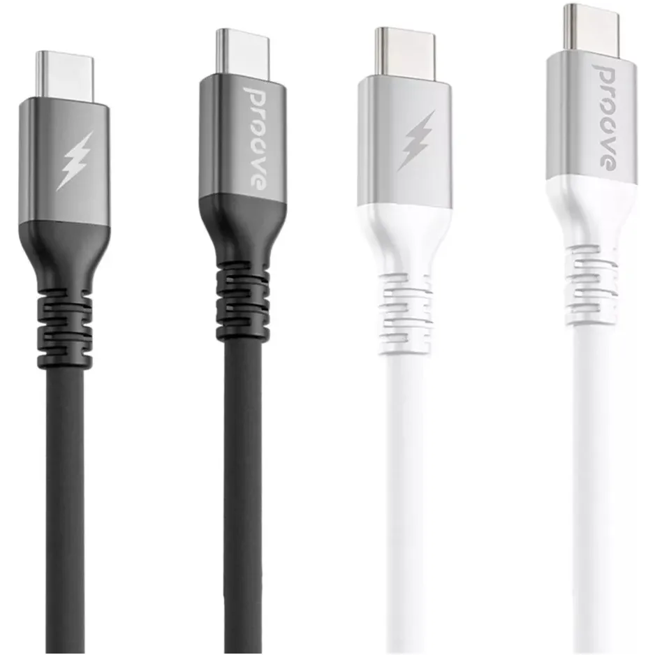 Кабель Proove ReGen Silicone USB Type-C to USB Type-C 60W 2 м, White (CCRS60002222) - мініатюра 2