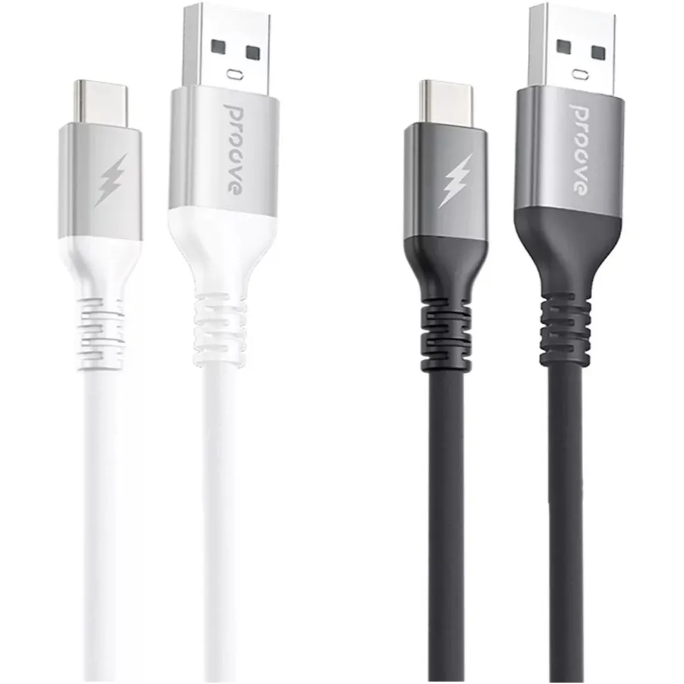 Кабель Proove ReGen Silicone USB-A to USB Type-C 27W 1 м, Black (CCRS12001102) - мініатюра 2