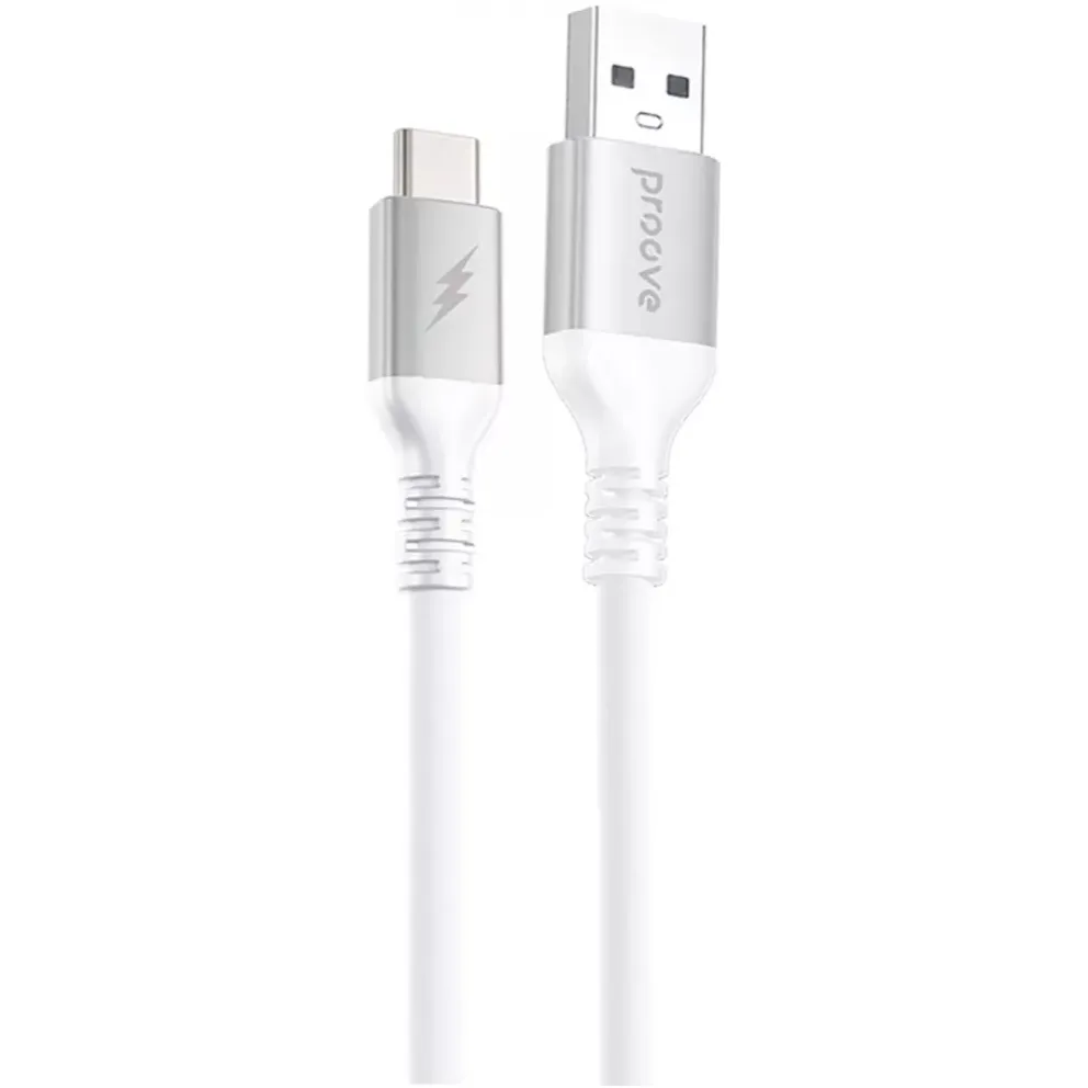 Кабель Proove ReGen Silicone USB-A to USB Type-C 27W 1 м, White (CCRS27001202) - зображення 1